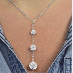 💫Sterling Silver Necklace with Swarovski crystals